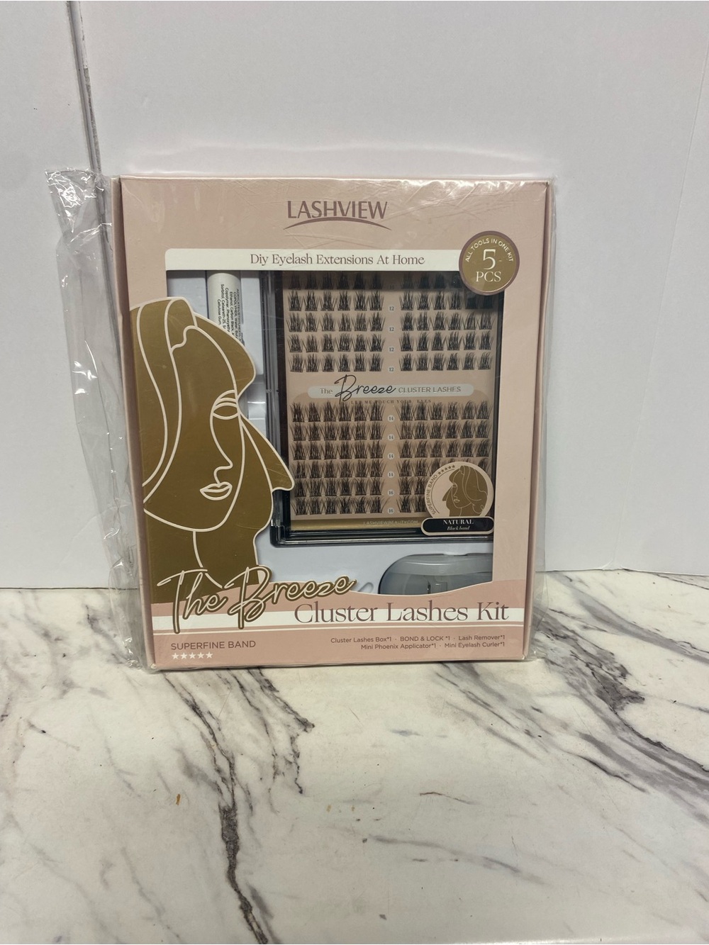 The Breeze Cluster Lashes Kit — Pink